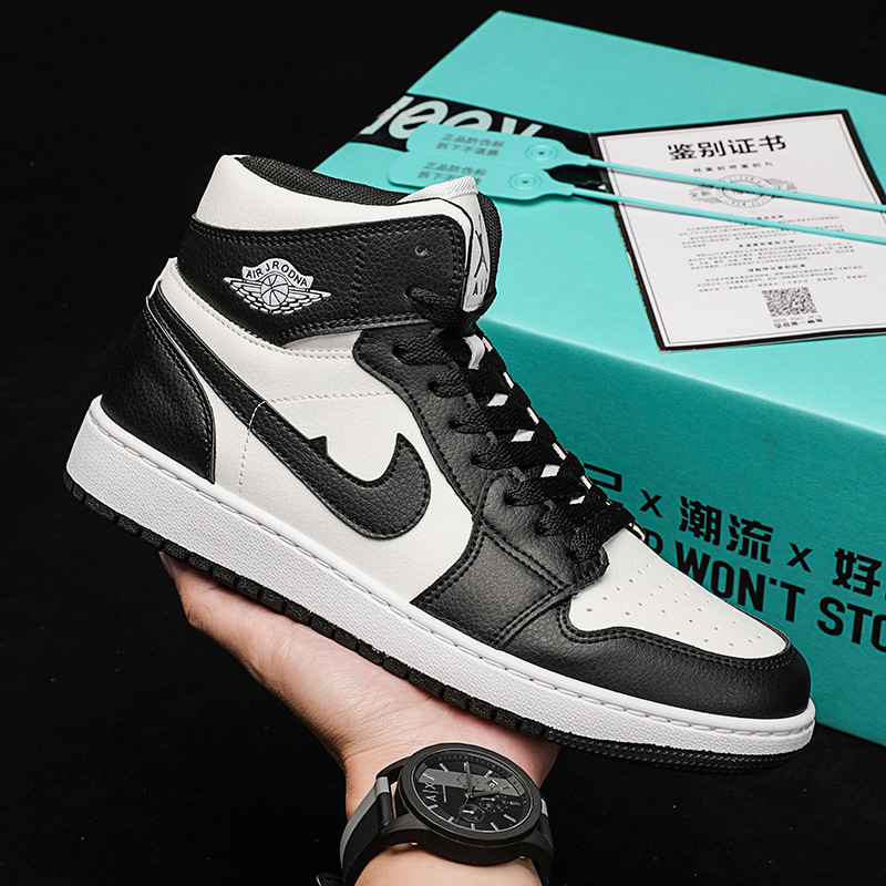 Zapatos de baloncesto de caña alta para hombre AJ Air Force One Pareja Zapatillas casuales Primavera y otoño Estudiantes de secundaria Zapatillas de moda juvenil