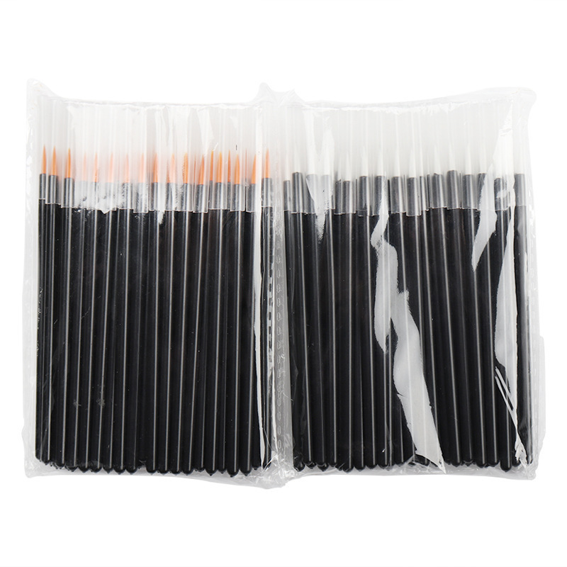 Factory 50 PCs/Pack Eyeliner Brush Nilong Eyeliner Brush Fine Hat Eyeliner Brush Portable Yellow Head White Head Brush Factory 50 PCs/Pack Eyeliner Brush Nilong Eyeliner Brush Fine Hat Eyeliner Brush Portable Yellow Head White Head Brush
