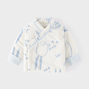 Newborn baby padded 100g cotton-padded monk clothing men's and women's warm belly top baby autumn and winter cotton-padded jacket underwear