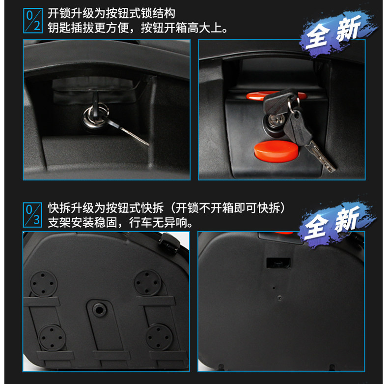 Wanlihao V35N scooter side box, side-mounted box, suitable for Honda GSX250 side box 150