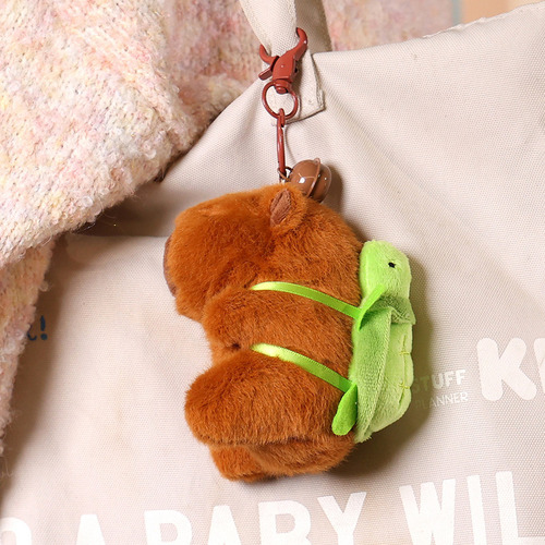 Capibala Doll Doll Plush Toy Pillow Capybara Jun Cute Keychain Pendant Internet Celebrity Cute Doll