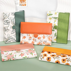 B6 Notebook, Small Floral Handnotebook, Simple Button Closure Diary, Printed High-Quality Journal, Custom LOGO