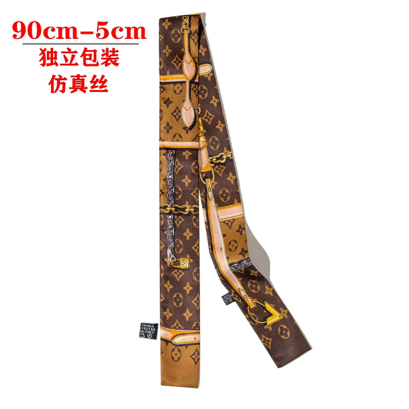 Silk Scarf Hairband (Suhang) long streamer 89×3.8 cm, lightweight gift box option
