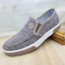 【零售】老北京布鞋新款学生男单鞋休闲时尚一脚蹬帆布牛仔男板鞋