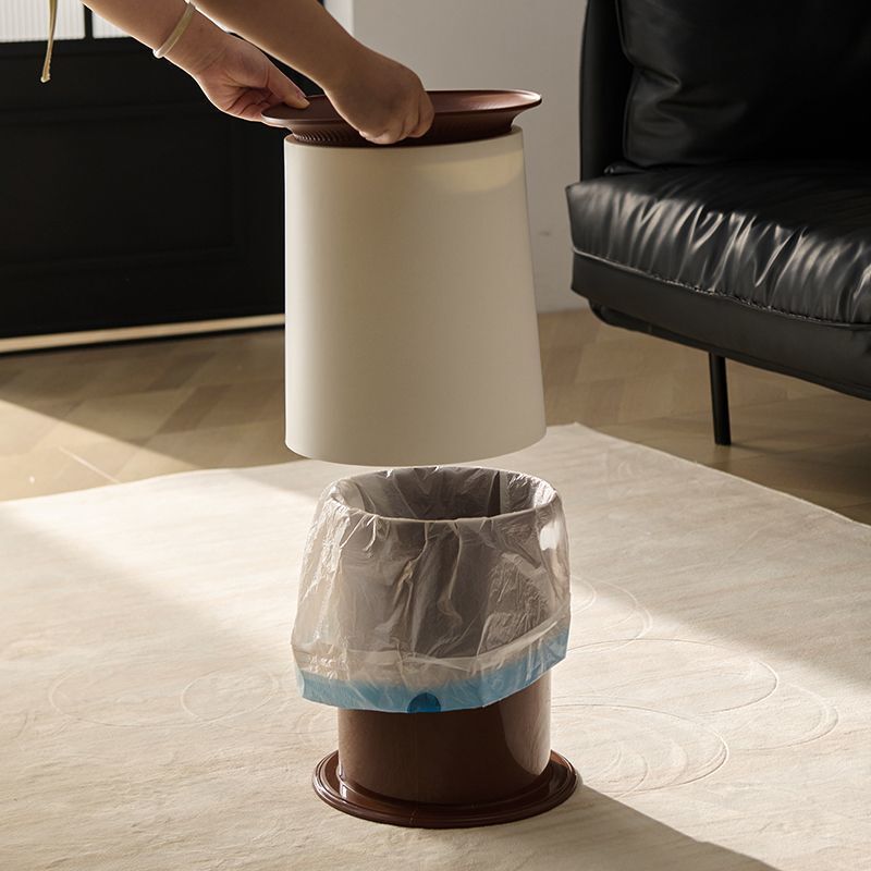 ⭐ Trash Can for Home Living Room Modern Simple Clean Kitchen Large Capacity Office Lidless Paper Basket Bathroom