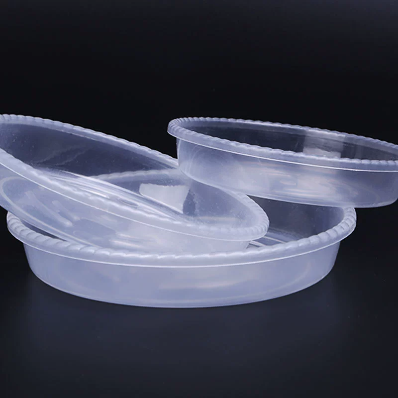 Прозрачный круглый поддон из пластиковой смолы для приема воды толстый большой дышащий цветочный горшок основание