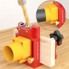 木工穴あけ器調節可能な斜め穴ポジショナ板穴あけ金具キャビネット板式アルミニウム合金
