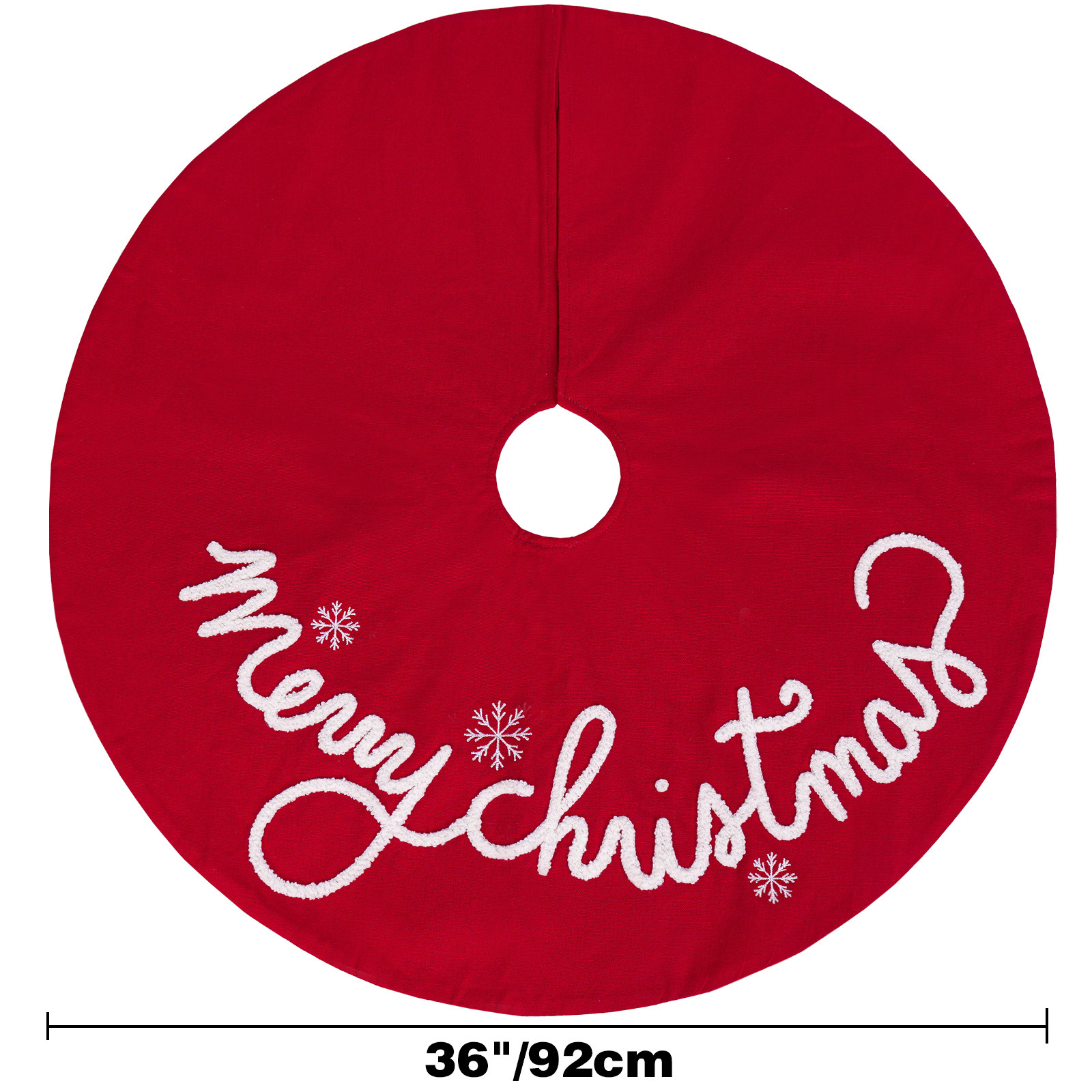 Navidad transfronteriza nueva carta de Navidad falda de árbol de Navidad creativa delantal de Navidad rojo festiva atmósfera de decoración suministros