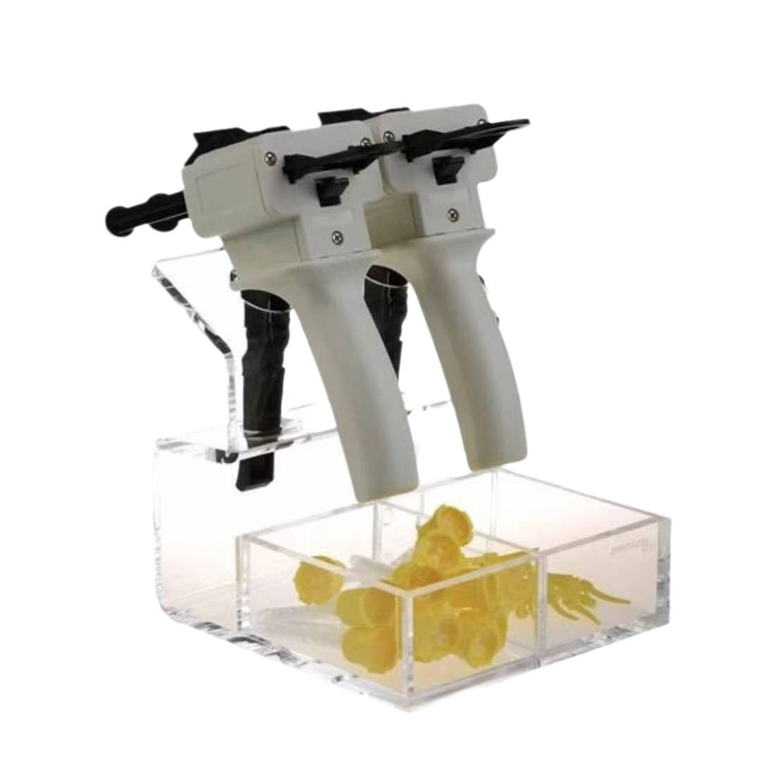 Caja de almacenamiento para arcos de ortodoncia dental, organizador de alambres cuadrados y redondos, caja de almacenamiento para materiales bucales, estante de resina acrílica.