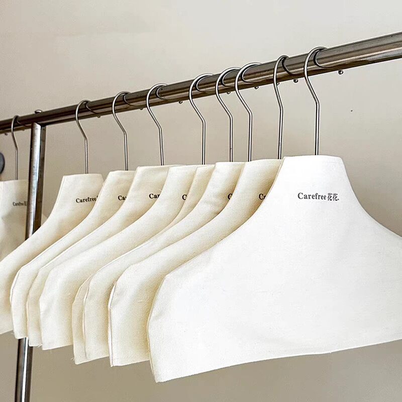 Korean Clothing Store Hanger Non-Slip Cotton Linen Cover, Hotel-Specific Fabric Cover for Sweaters and Cashmere Shirts, Non-Marking Cloth Cover Korean Clothing Store Hanger Non-Slip Cotton Linen Cover, Hotel-Specific Fabric Cover for Sweaters and Cashmere Shirts, Non-Marking Cloth Cover