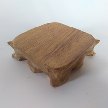 底座实木质茶杯垫花瓶多肉盆栽奇石头摆件木头正方形底座文玩特价