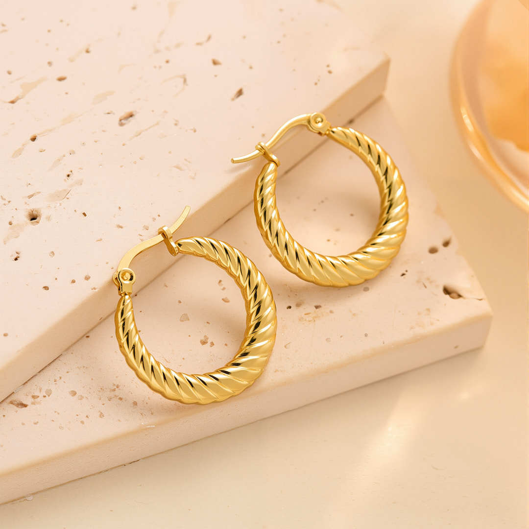 Eh058 earrings gold