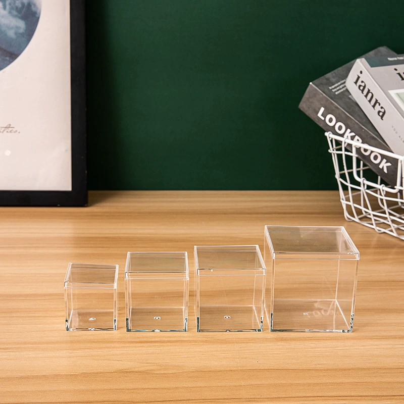 Gaia, square acrylic storage box, minifigure, stand