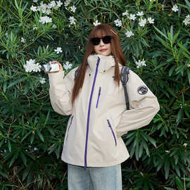 现货批发秋冬骆陀同款冲锋衣 XS-4XL男女同款徒步登山服上衣外套