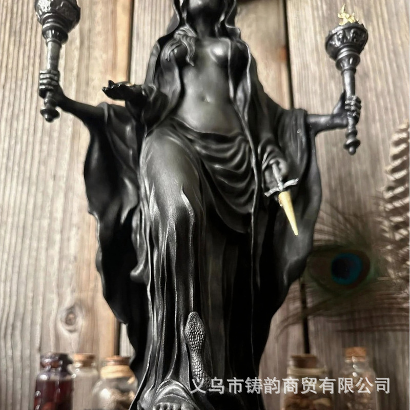 跨境夜之女神雕像家居装饰树脂摆件万圣节装饰树脂工艺品桌面摆件|undefined