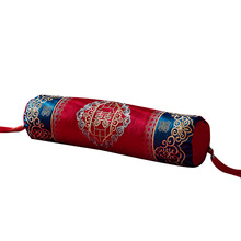3T23批发小抱枕 婚庆大红色糖果枕长条圆柱靠枕头含芯可拆洗结婚