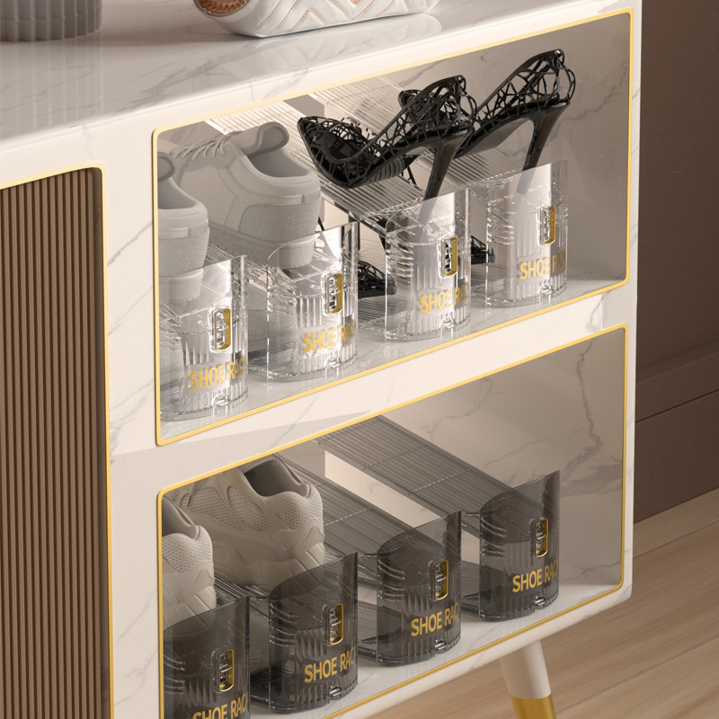 Shoe storage magic tool saves space, transparent shoe box, shoe cabinet, layered storage box, double-layer shoe rack, foldable shoe stand