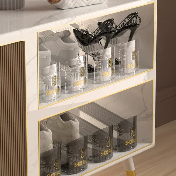 Shoe storage magic tool saves space, transparent shoe box, shoe cabinet, layered storage box, double-layer shoe rack, foldable shoe stand
