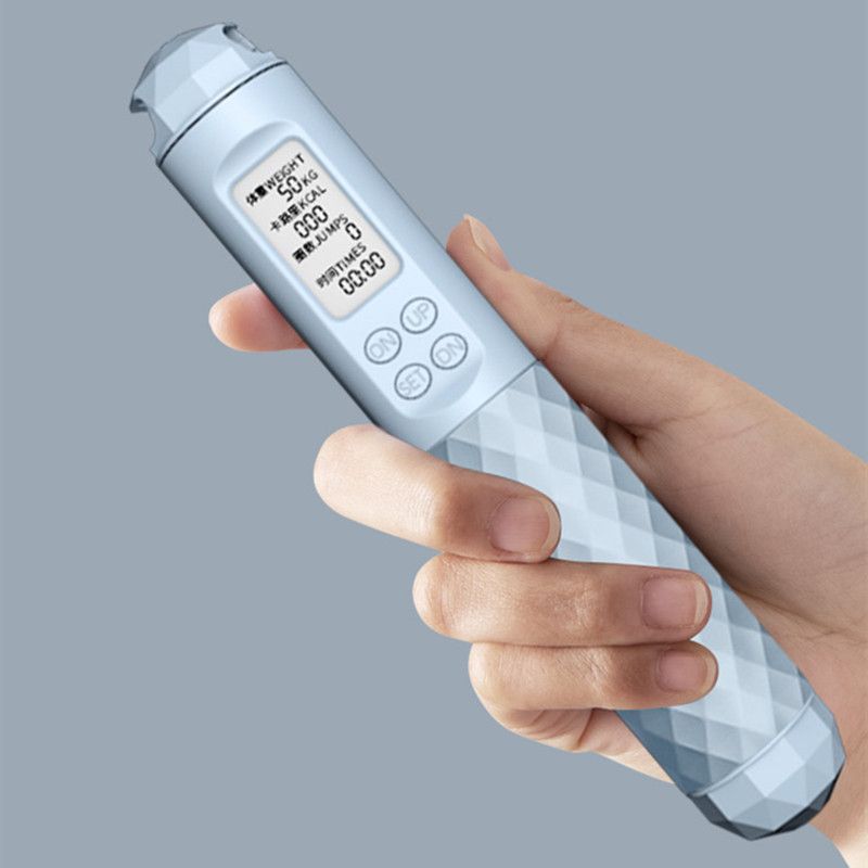 Contando inteligente saltar la cuerda de silicona Bola de cuatro teclas contando saltar cuerda peso saltar cuerda de doble uso fábrica al por mayor