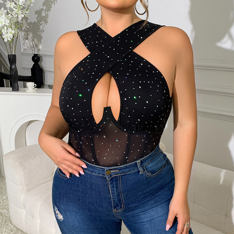 Ropa interior transparente con entrepierna abierta y sexy transfronteriza