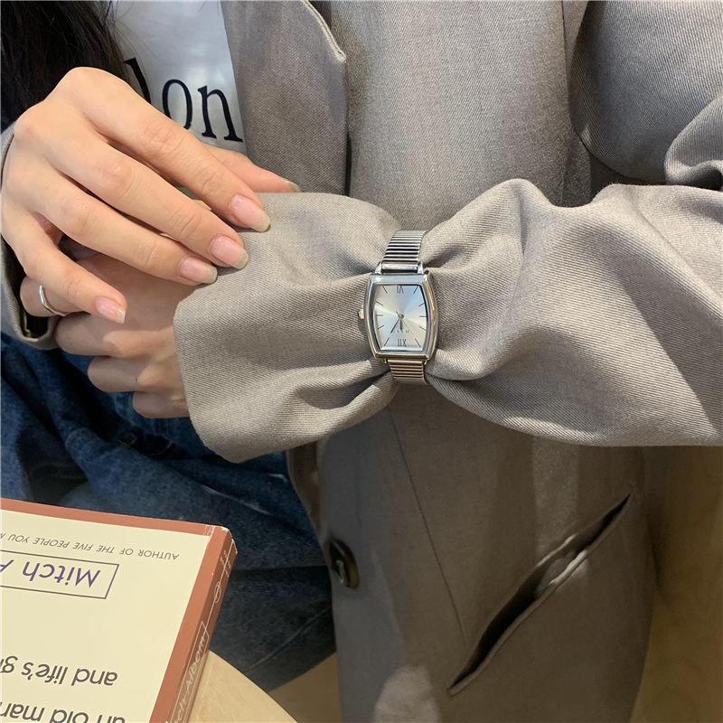 Quartz Movement Women's Gender Retro Simple Solid Color Buckle Quartz Women's Watches