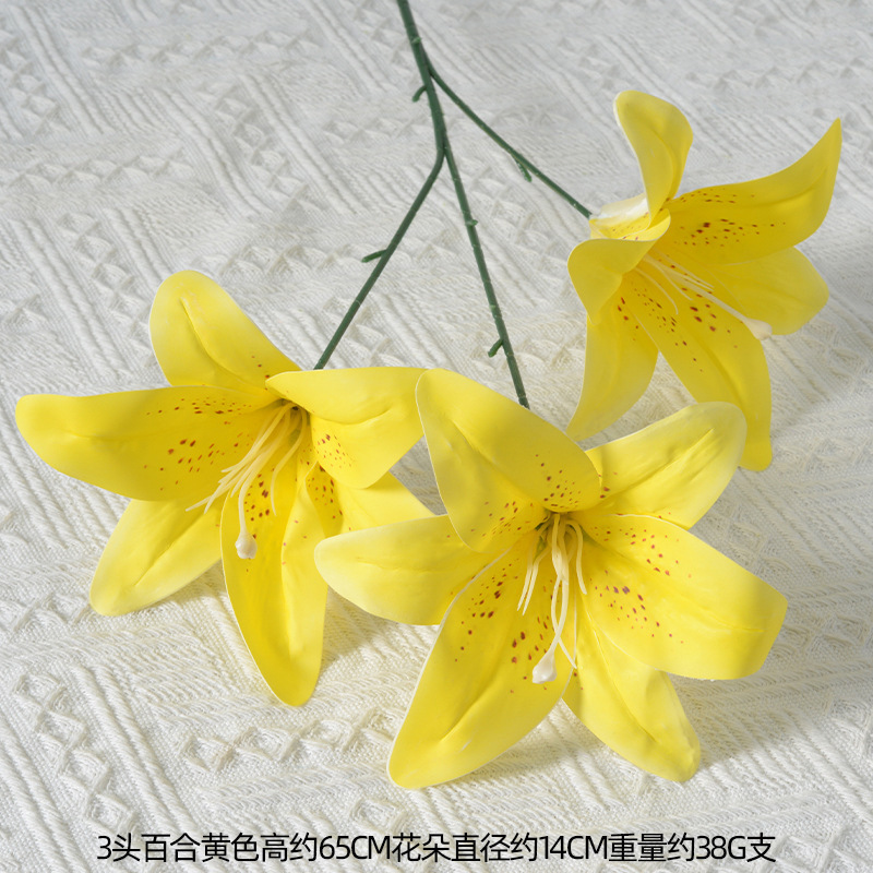 造花黄色花レモンオレンジイエロードーパミンフォレストウェディングウェディングホーム油絵風造花卸売|undefined