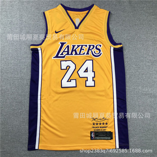 Nba Summer Nba Jersey Lakers 24 # 23 James Retro Embroidered Basketball Uniform Sports Training Suit