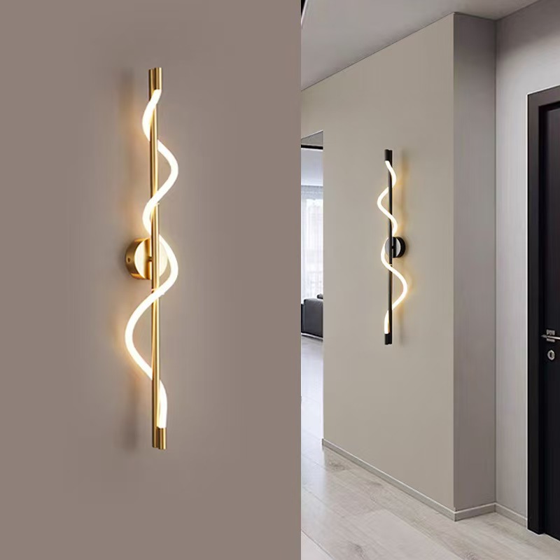 Bedroom Bedside Wall Lamp Italian Minimalist Designer-Style Decorative Creative Art Living Room Tv Background Wall Lamp