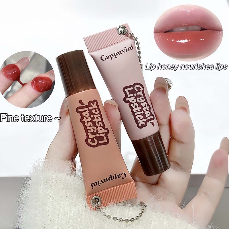 Cappuvini caramelo brillo de labios ligero y translúcido espejo hidratante maquillaje de labios de vidrio transfronterizo maquillaje de belleza blanqueador