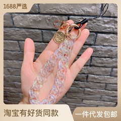 Factory Supply Custom New Colorful Chain Link Detachable Strap Phone Charm Accessory Long Chain Strap