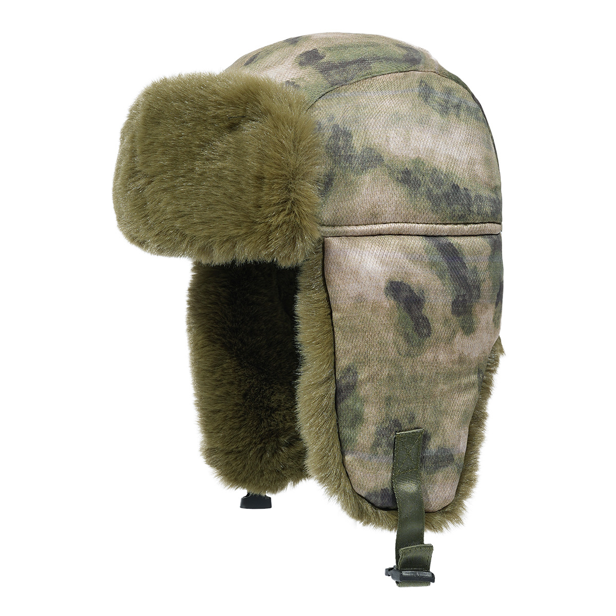 Esquí al aire libre en invierno grueso sombrero de protección de oídos de vuelo caliente sombrero de bisel grande a prueba de frío para hombres y mujeres sombrero camuflaje a prueba de viento trueno