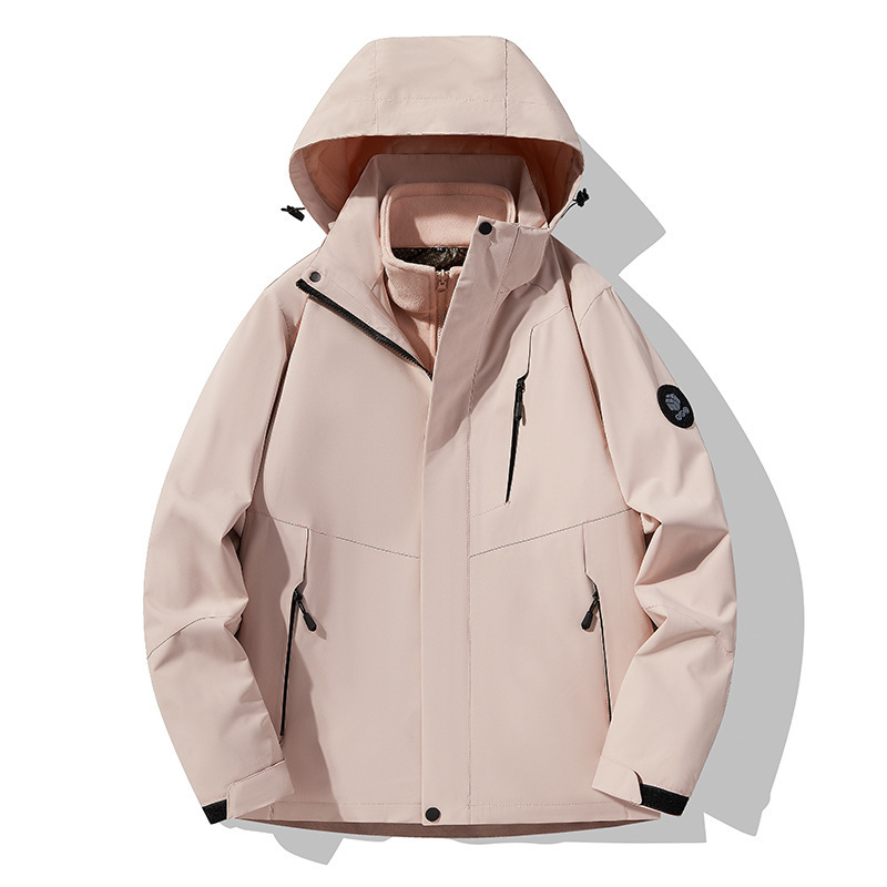 Ropa de trabajo de grupo tres armadillos de asalto hombre y mujer 3 en 1 impresión logo uniforme escolar abrigo impermeable al aire montañosa image 12