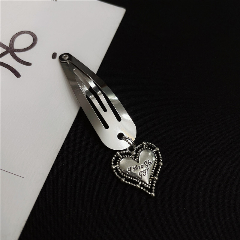 Pinza para el pelo con forma de corazón accesorio lateral trendy_voghion.com