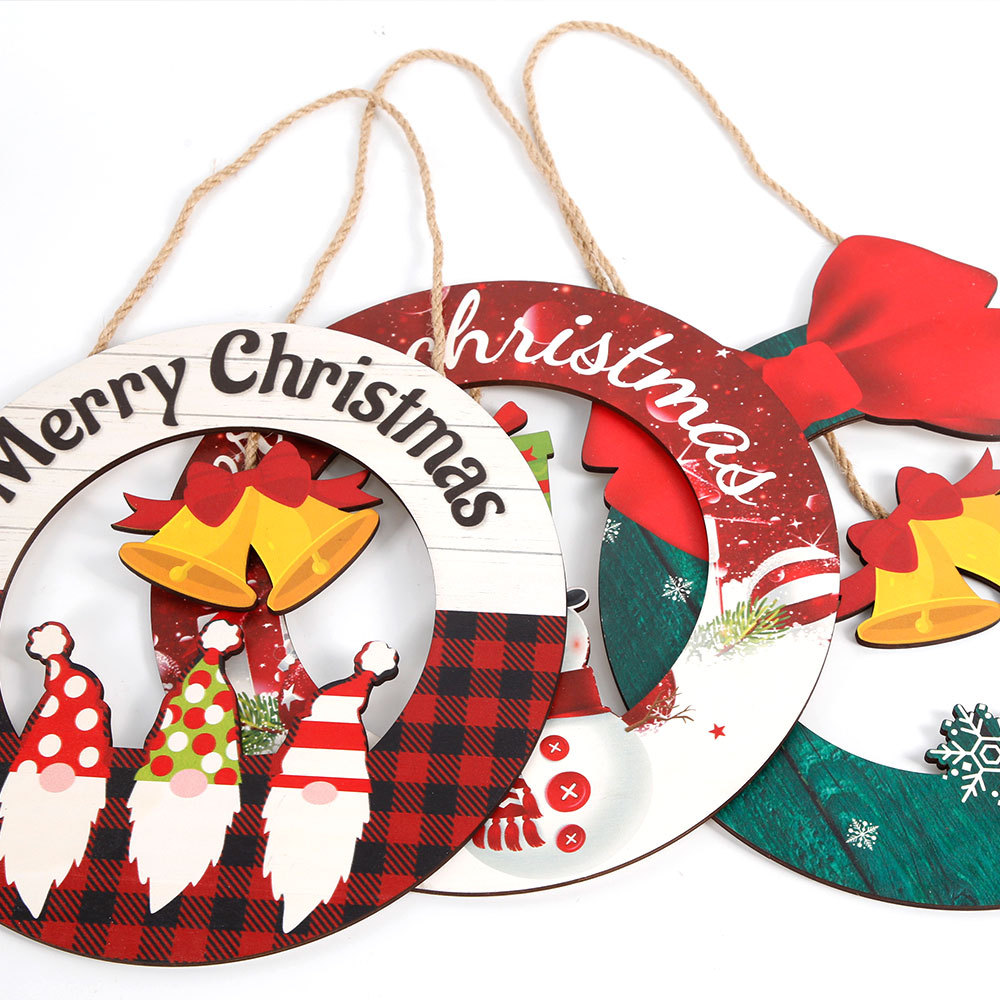 Neuer Anhänger für Partydekoration, Atmosphärenanordnung, Holztürbehang, Cartoon-Hängedekoration_voghion.com