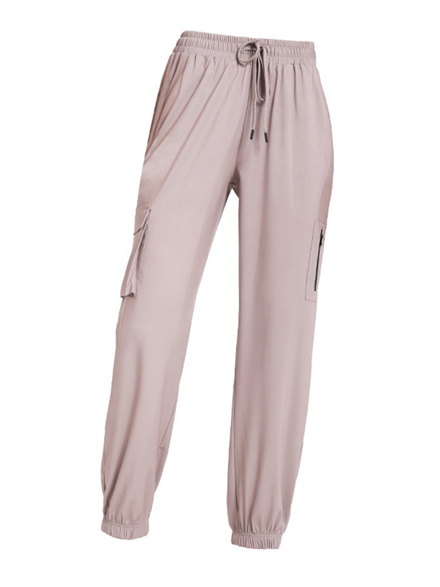 Pantalones deportivos de primavera y verano europeos y americanos pantalones de lápiz transpirables sueltos rectos para mujer Pantalones de entrenamiento físico de secado rápido para correr profesional