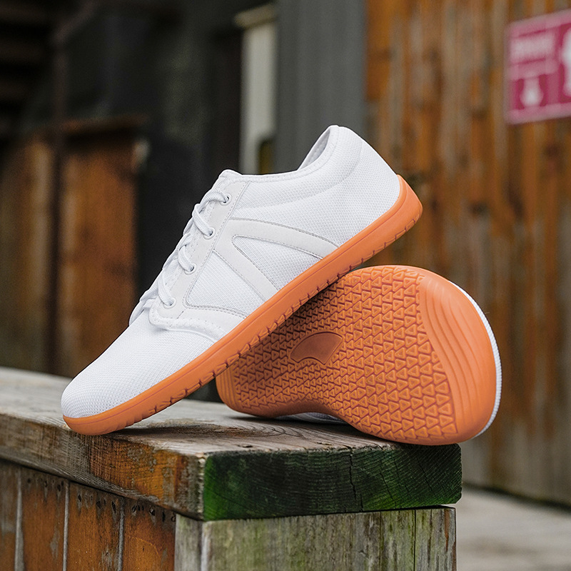 Nuevos zapatos casuales transfronterizos de cabeza ancha descalza con suela suave antideslizante zapatos deportivos transpirables para caminar zapatos de ejercicio para correr en bicicleta