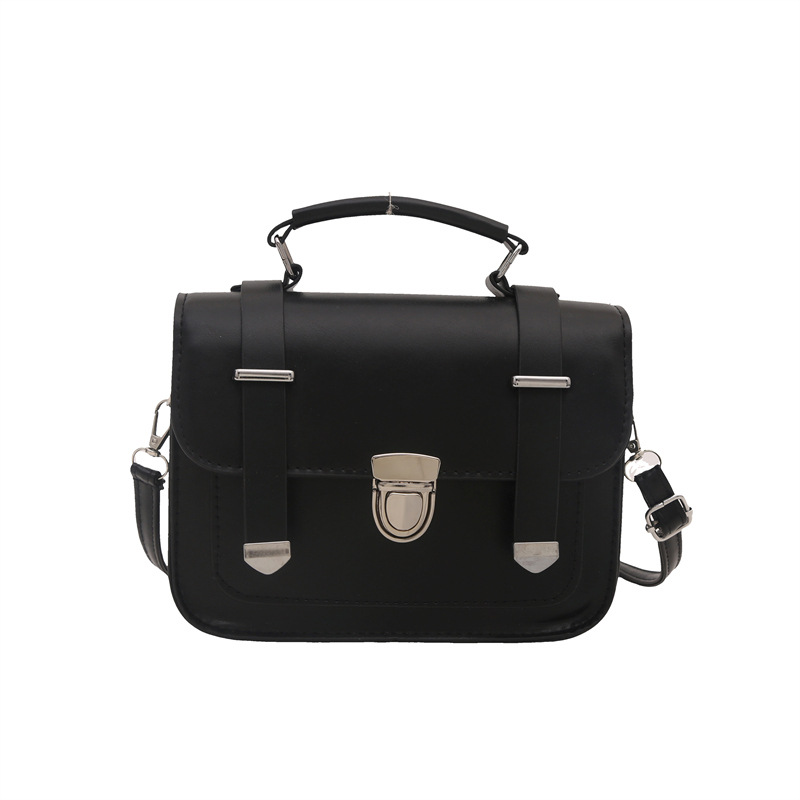 Versión coreana de la moda retro casual 2024 nuevo invierno nuevo estilo personalidad simple mensajero portátil de un solo hombro pequeño bolso cuadrado mujer