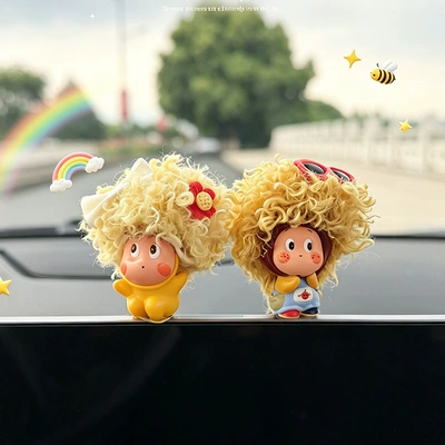 2026 New Style Afro Car ornaments - afro-apple-man-pilot-comes-with-stickers