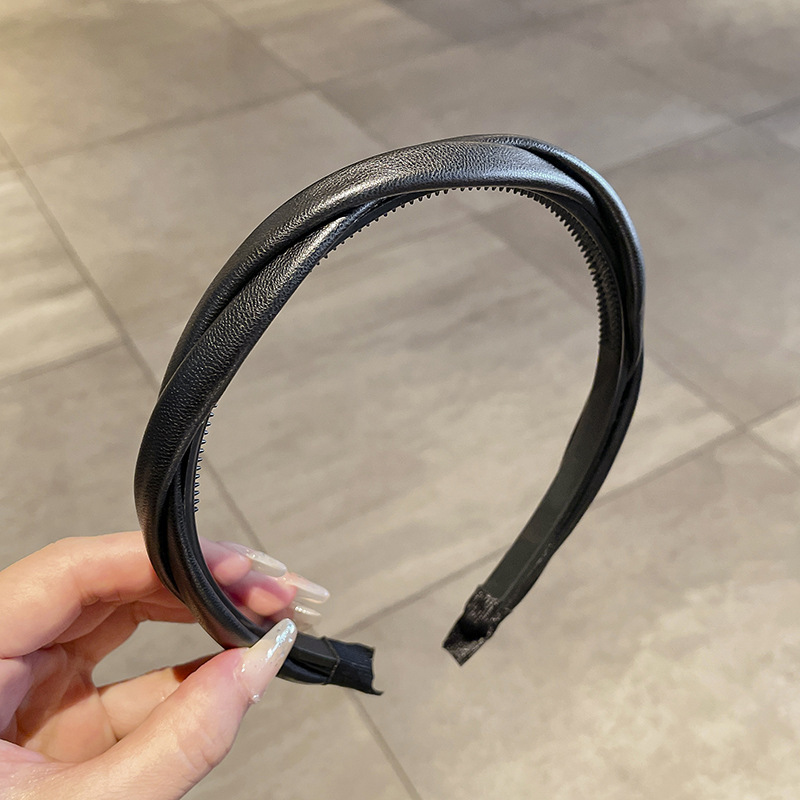 Meilad High Crane Top Hairband 2025 nuevo estilo de alta sensación Hairband tela esponja de otoño y invierno prensado tocado coreano