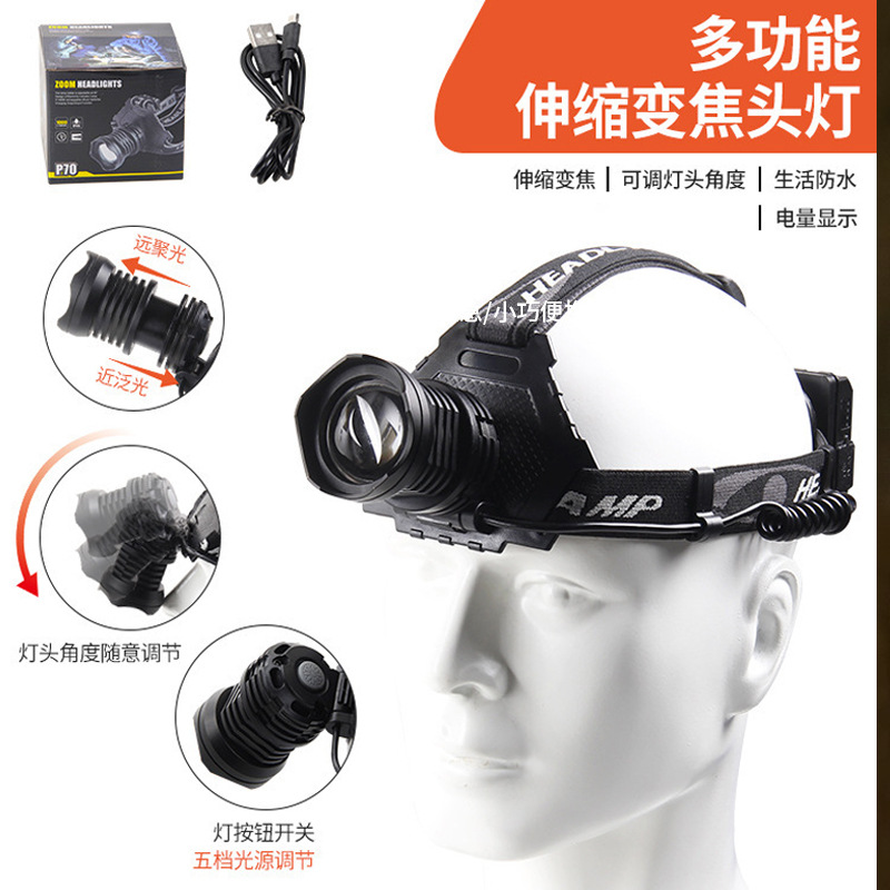 Nuevo faro transfronterizo iluminación de emergencia al aire libre multifuncional impermeable luz de trabajo larga resistencia pesca luz de marcha