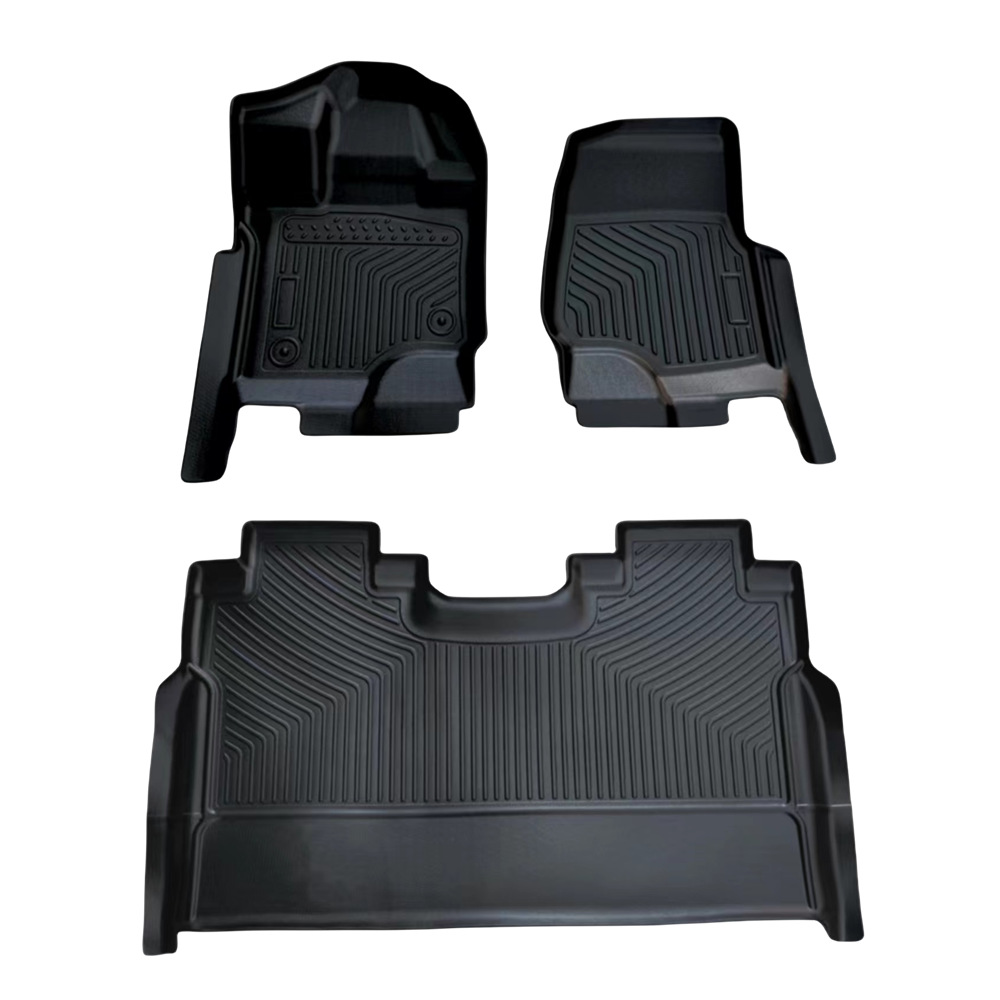跨境福特猛禽F150皮卡2015-2023专车专用防水耐磨脚垫TPE汽车脚垫