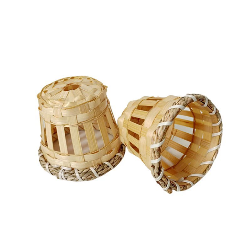Small straw woven lampshade, factory direct supply