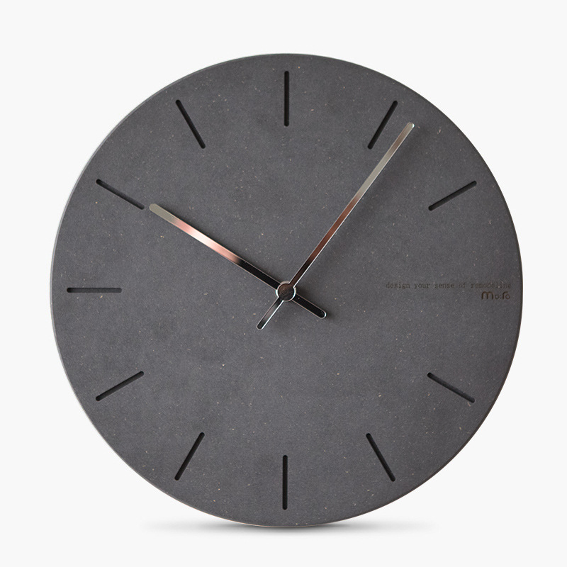 Reloj de pared silencioso minimalista Wozoom, reloj de pared creativo para oficina, reloj de estilo europeo de 12 pulgadas