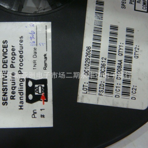 仙童品牌:FDC3612 N沟道场效应管  100V  2.6A