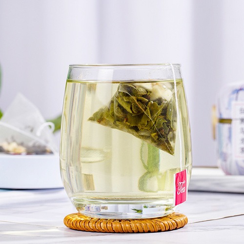 Triangular package peach oolong tea white peach red bean barley tea chrysanthemum cassia seed tea canned combination tea souvenir