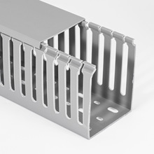 100*80PVC明装配配电箱塑料线槽银灰线槽阻燃行线槽理线导入线盒