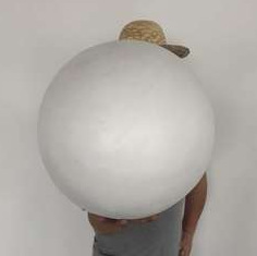 Blanco poli dragón tamaño sólido hueco bola de espuma DIY material boda ventana apoyos bola ESTRELLADO