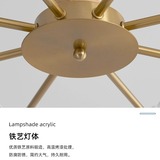 Японская кремовая светодиодная современная люстра, креативная лампа для гостиной, защита глаз