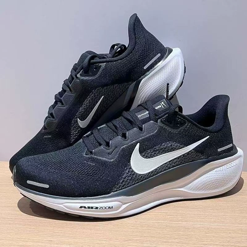 & ⇞ Чистый оригинальный высококачественный Pegasus 41, черно-белый, для бега на воздушной подушке, повседневный, амортизирующий, амортизирующий, спортивная сетка, допамин, спорт