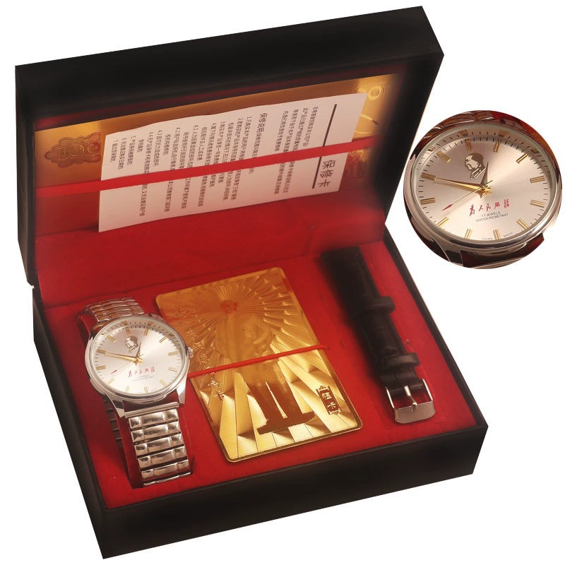 Старые брендовые часы для пары, полностью автоматические, оригинальные заводские, портрет председателя, водонепроницаемые, мужские морские часы с 17 бриллиантами, памятная модель